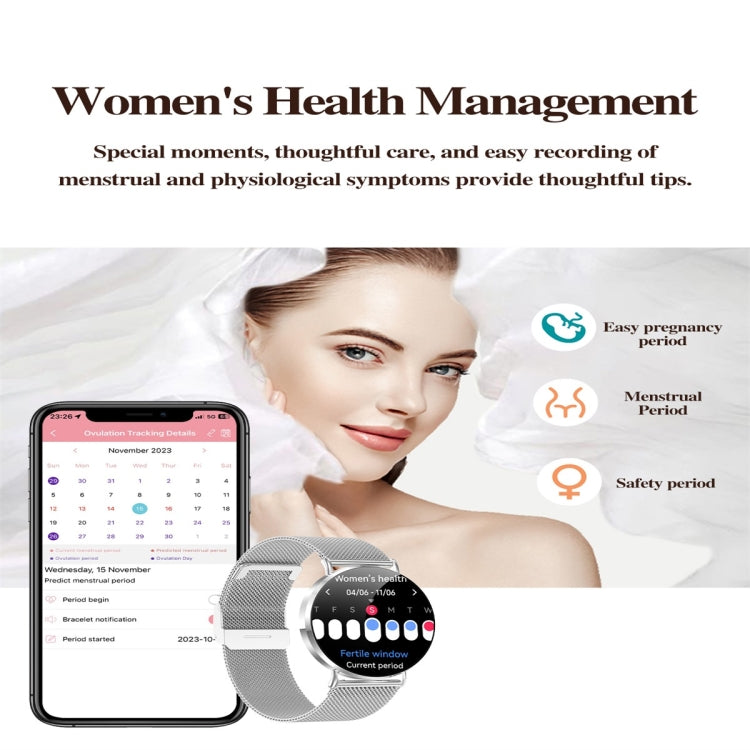 KM88 1.32 inch Color Screen Smart Watch, Support Bluetooth Call / Health Monitoring(Silver) by buy2fix