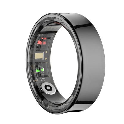 R09 SIZE 11 Smart Ring, Support Heart Rate / Blood Oxygen / Sleep Monitoring / Multiple Sports Modes(Black) by buy2fix