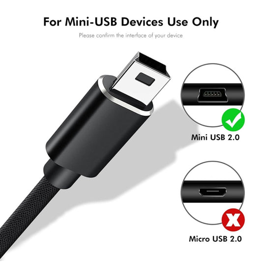 ENKAY ENK-CB169USB C / Type-C to Mini USB 2.0 Charging Cord Data Cable, Length 1m(Black) - Cable & Adapters by ENKAY | Online Shopping UK | buy2fix