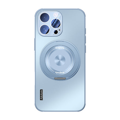 For iPhone 16 Pro Cooling MagSafe Holder Phone Case with Lens Film(Blue) - iPhone 16 Pro Cases by buy2fix | Online Shopping UK | buy2fix
