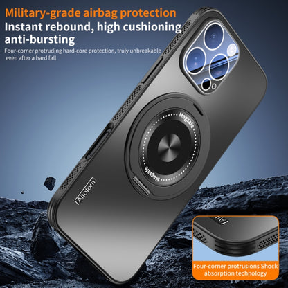 For iPhone 15 Pro Max Cooling MagSafe Holder Phone Case with Lens Film(Titanium Gray) - iPhone 15 Pro Max Cases by buy2fix | Online Shopping UK | buy2fix