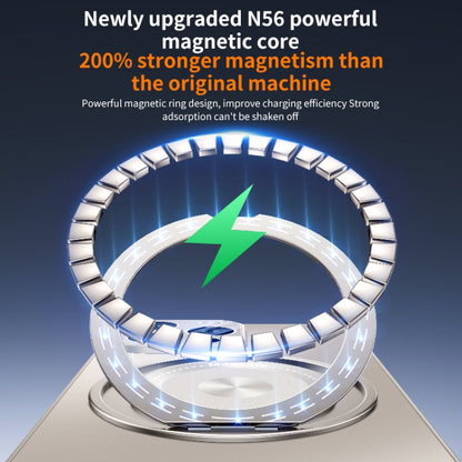 For iPhone 16 Pro Max Cooling MagSafe Holder Phone Case with Lens Film(Titanium Gray) - iPhone 16 Pro Max Cases by buy2fix | Online Shopping UK | buy2fix