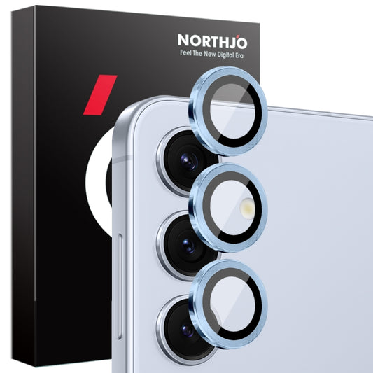 For Samsung Galaxy S25+ 5G NORTHJO Camera Lens Protector CD Metal Ring Tempered Glass Film(Blue) - Galaxy S25+ 5G Tempered Glass by NORTHJO | Online Shopping UK | buy2fix