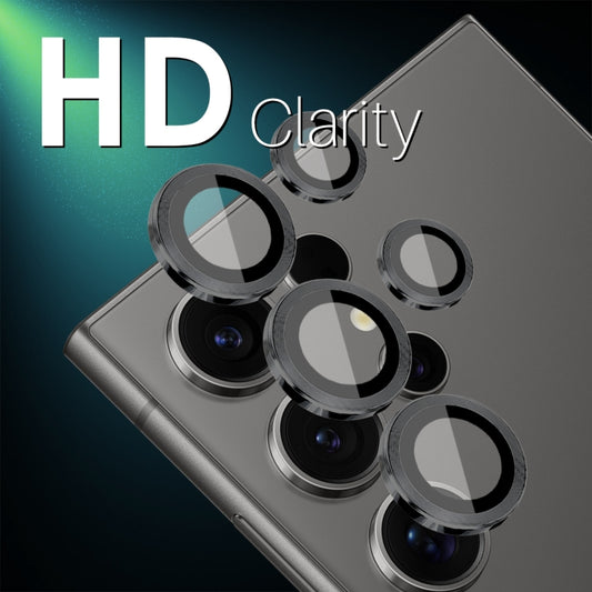 For Samsung Galaxy S25 Ultra 5G NORTHJO Camera Lens Protector CD Metal Ring Tempered Glass Film(Black) - Galaxy S25 Ultra 5G Tempered Glass by NORTHJO | Online Shopping UK | buy2fix