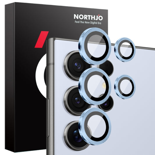 For Samsung Galaxy S25 Ultra 5G NORTHJO Camera Lens Protector CD Metal Ring Tempered Glass Film(Blue) - Galaxy S25 Ultra 5G Tempered Glass by NORTHJO | Online Shopping UK | buy2fix