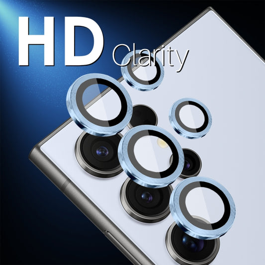 For Samsung Galaxy S25 Ultra 5G NORTHJO Camera Lens Protector CD Metal Ring Tempered Glass Film(Blue) - Galaxy S25 Ultra 5G Tempered Glass by NORTHJO | Online Shopping UK | buy2fix