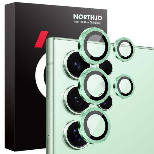 For Samsung Galaxy S25 Ultra 5G NORTHJO Camera Lens Protector CD Metal Ring Tempered Glass Film(Green) - Galaxy S25 Ultra 5G Tempered Glass by NORTHJO | Online Shopping UK | buy2fix