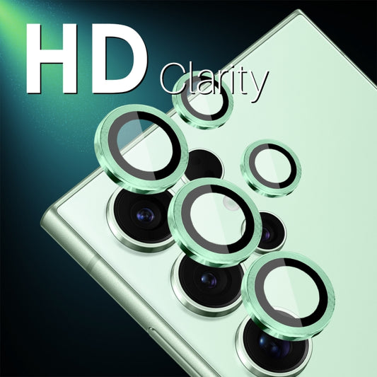 For Samsung Galaxy S25 Ultra 5G NORTHJO Camera Lens Protector CD Metal Ring Tempered Glass Film(Green) - Galaxy S25 Ultra 5G Tempered Glass by NORTHJO | Online Shopping UK | buy2fix