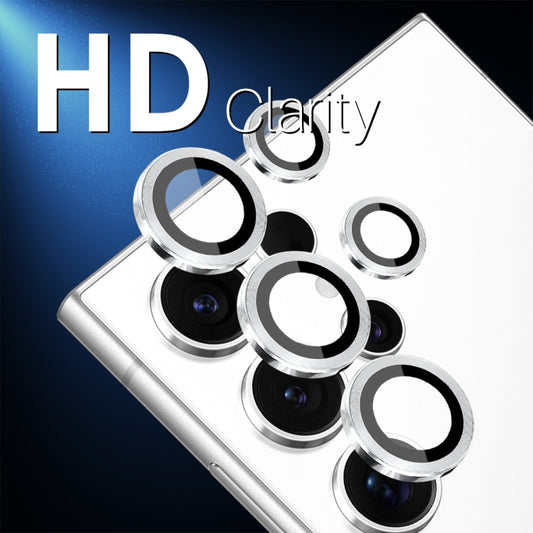 For Samsung Galaxy S25 Ultra 5G NORTHJO Camera Lens Protector CD Metal Ring Tempered Glass Film(Silver) - Galaxy S25 Ultra 5G Tempered Glass by NORTHJO | Online Shopping UK | buy2fix