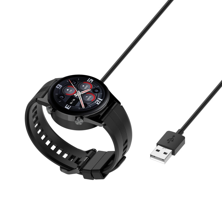 For Honor Watch 5 USB Port Integrated Magnetic Watch Charging Cable(Black) - Charger by buy2fix | Online Shopping UK | buy2fix