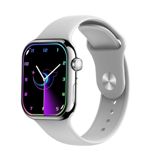 KL08 2.04 inch Color Screen Smart Watch Silicone Strap, Support Bluetooth Call(Silver) by buy2fix