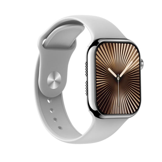 KL08 2.04 inch Color Screen Smart Watch Silicone Strap, Support Bluetooth Call(Silver) by buy2fix