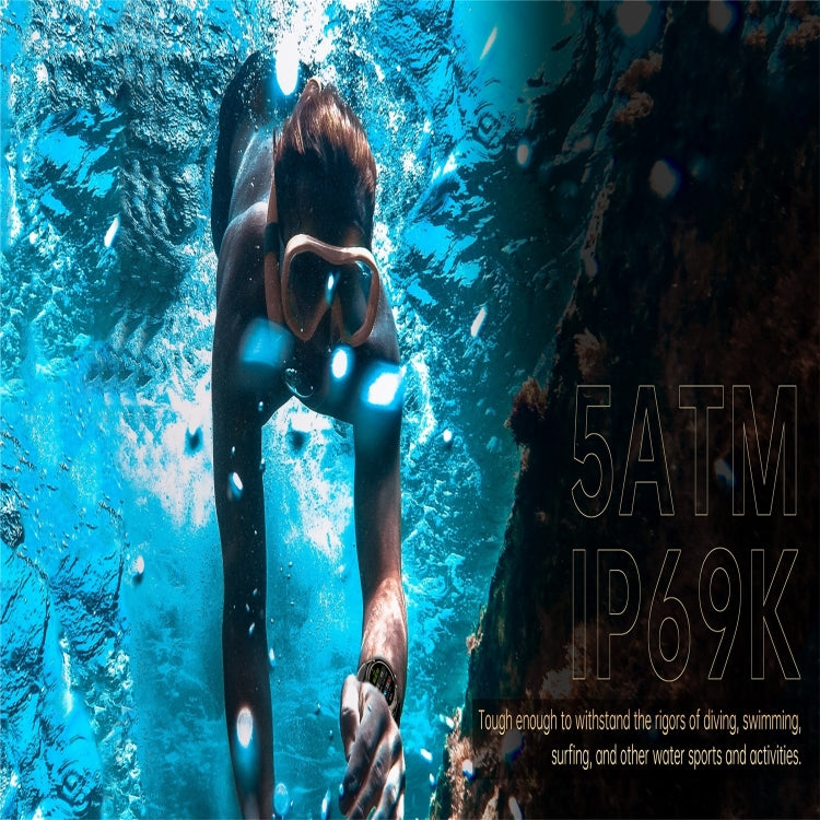 DM56 1.43 inch Color Screen Smart Watch, Support Bluetooth Call / Health Monitoring(Black) by buy2fix