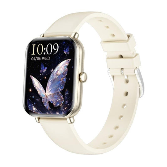 KM66 1.75 inch Color Screen Smart Watch Silicone Strap, Support Bluetooth Call(White) by buy2fix