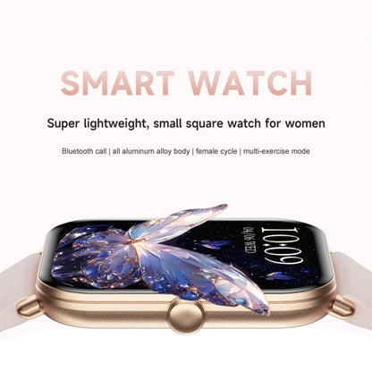 KM66 1.75 inch Color Screen Smart Watch Silicone Strap, Support Bluetooth Call(Gold) by buy2fix