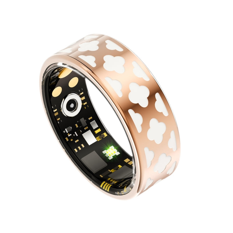 R10M SIZE 8 Smart Ring, Support Heart Rate / Blood Oxygen / Sleep Monitoring / Multiple Sports Modes(Rose Gold) by buy2fix
