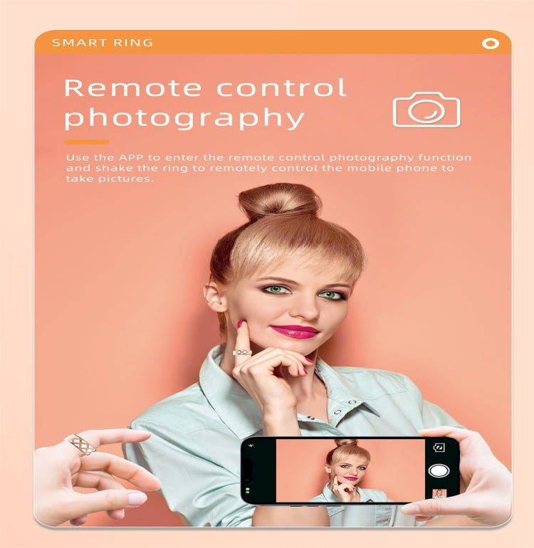 R10M SIZE 11 Smart Ring, Support Heart Rate / Blood Oxygen / Sleep Monitoring / Multiple Sports Modes(Rose Gold) by buy2fix