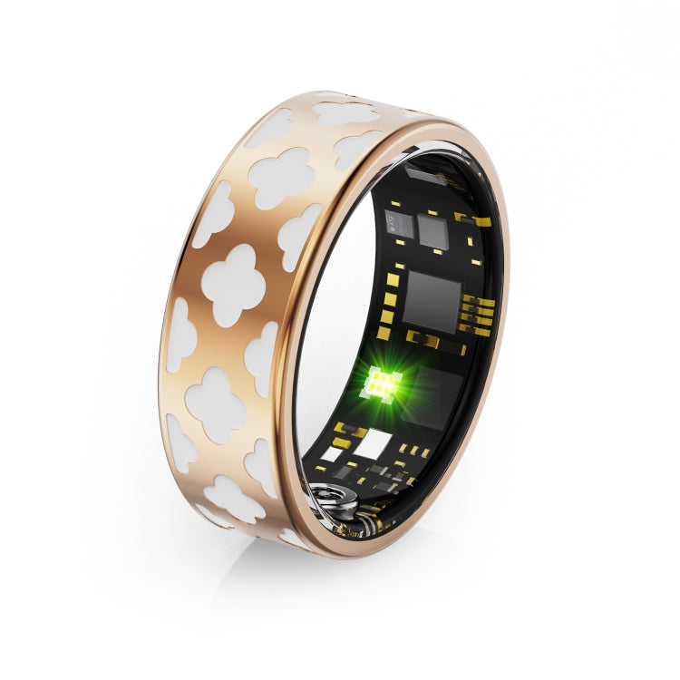 R10M SIZE 13 Smart Ring, Support Heart Rate / Blood Oxygen / Sleep Monitoring / Multiple Sports Modes(Rose Gold) by buy2fix