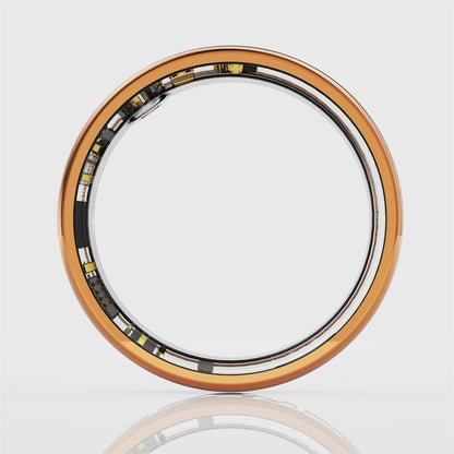 R10M SIZE 13 Smart Ring, Support Heart Rate / Blood Oxygen / Sleep Monitoring / Multiple Sports Modes(Rose Gold) by buy2fix
