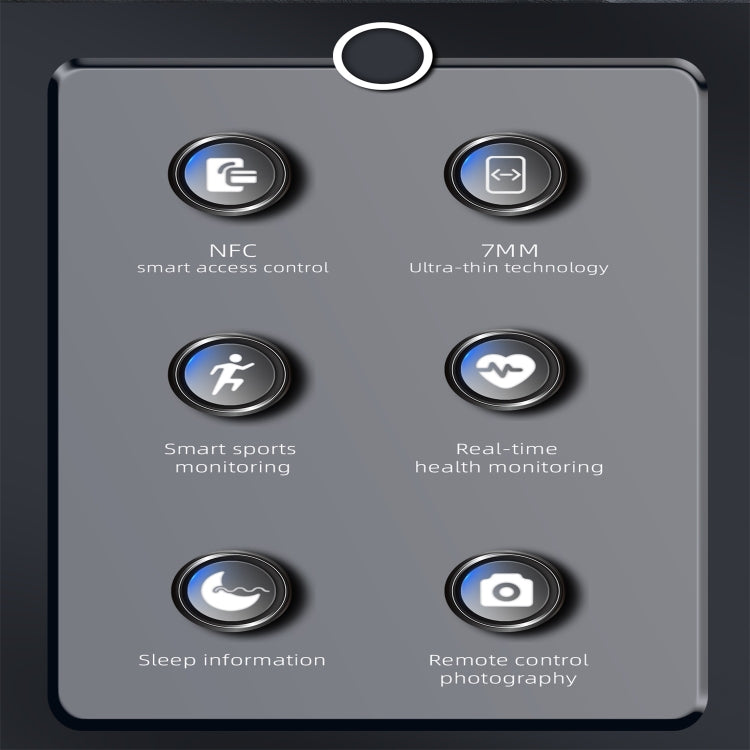 R20 SIZE 8 Smart Ring, Support Heart Rate / Blood Oxygen / Sleep Monitoring / Multiple Sports Modes(Black) by buy2fix