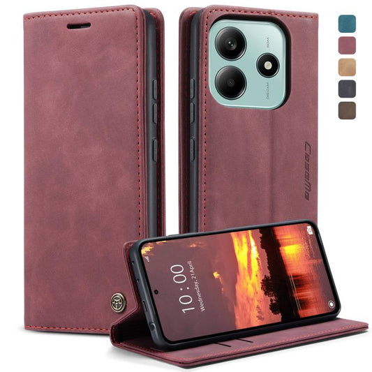For Redmi Note 14 Pro 5G CaseMe 013 Multifunctional Horizontal Flip Leather Phone Case(Red) - Note 14 Pro Cases by CaseMe | Online Shopping UK | buy2fix