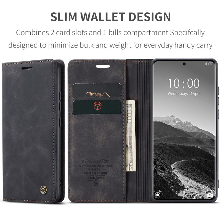 For Redmi Note 14 Pro 5G CaseMe 013 Multifunctional Horizontal Flip Leather Phone Case(Black) - Note 14 Pro Cases by CaseMe | Online Shopping UK | buy2fix