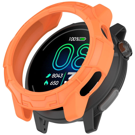 For  COROS Pace Pro Armor Hollow TPU Half Coverage Watch Protective Case(Orange)