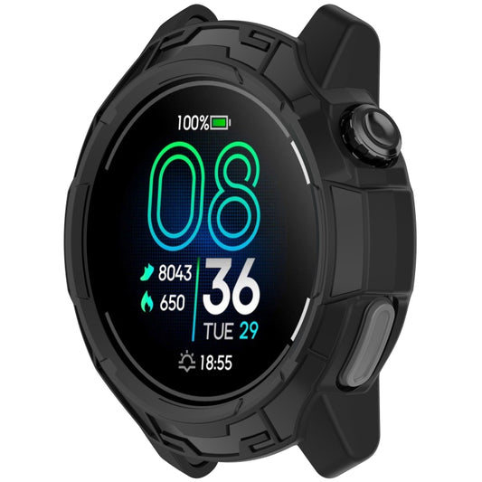 For  COROS Pace Pro Armor Hollow TPU Half Coverage Watch Protective Case(Black) - Watch Case by buy2fix | Online Shopping UK | buy2fix