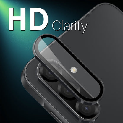For Samsung Galaxy A36 5G NORTHJO Camera Lens Protector CD Metal Ring Tempered Glass Film(Black) - Galaxy Tempered Glass by NORTHJO | Online Shopping UK | buy2fix