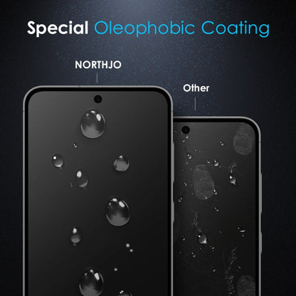 For Samsung Galaxy S22 5G NORTHJO A++ Screen Full Glue Silk Printing Tempered Glass Film, Support Fingerprint Unlock - Galaxy S22 5G Tempered Glass by NORTHJO | Online Shopping UK | buy2fix