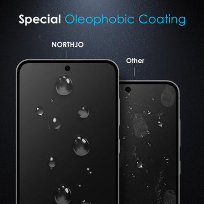 For Samsung Galaxy S25 Edge 5G NORTHJO A++ Screen Full Glue Silk Printing Tempered Glass Film, Support Fingerprint Unlock - Galaxy S25 Edge 5G Tempered Glass by NORTHJO | Online Shopping UK | buy2fix
