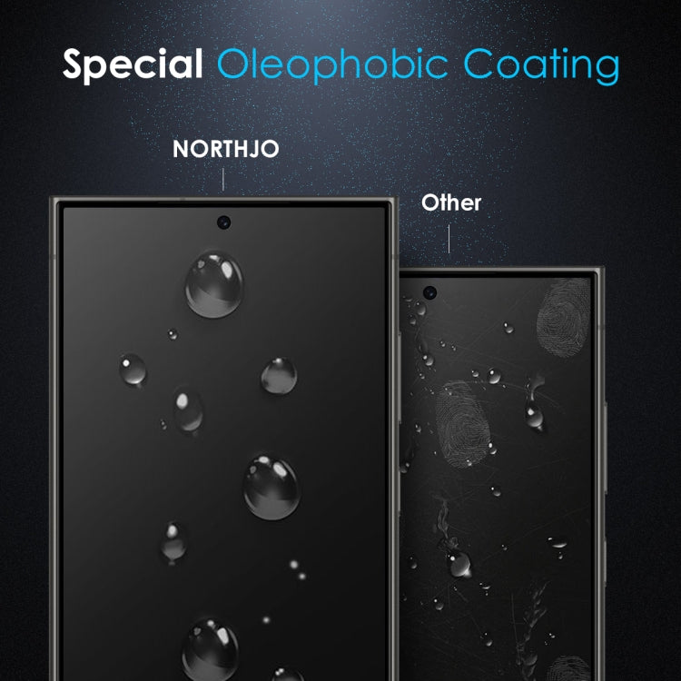 For Samsung Galaxy S24 Ultra 5G NORTHJO A++ Privacy Screen Protector High Aluminium-Silicon Glass Film, Support Fingerprint Unlock - Galaxy S24 Ultra 5G Tempered Glass by NORTHJO | Online Shopping UK | buy2fix