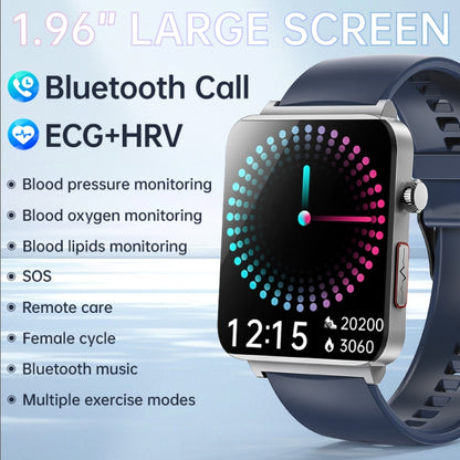 KS03 Pro 1.96 inch Color Screen Smart Watch, Support Bluetooth Call / Health Monitoring(Blue) by buy2fix