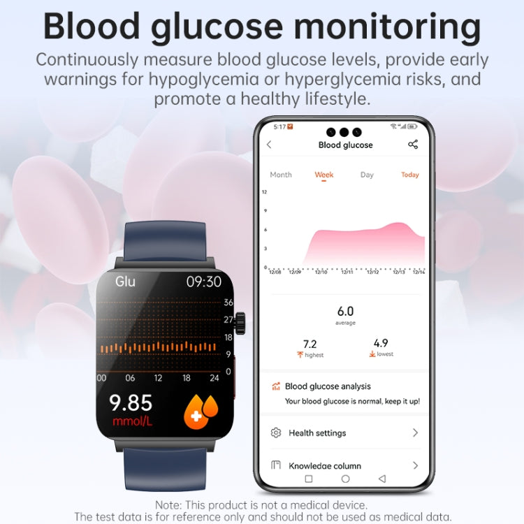 KS03 Pro 1.96 inch Color Screen Smart Watch, Support Bluetooth Call / Health Monitoring(Black) by buy2fix