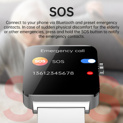 KS03 Pro 1.96 inch Color Screen Smart Watch, Support Bluetooth Call / Health Monitoring(Blue) by buy2fix