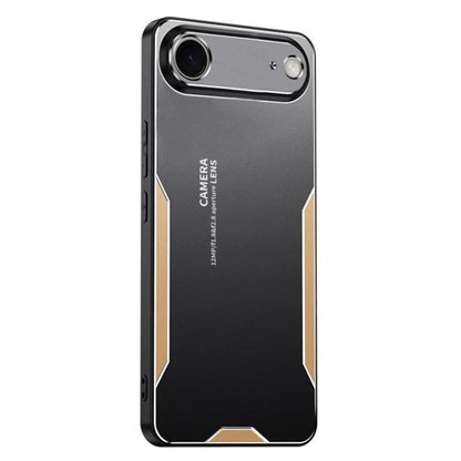 For iPhone Air Blade Series TPU Hybrid Metal Phone Case(Gold) - iPhone Air Cases by buy2fix | Online Shopping UK | buy2fix