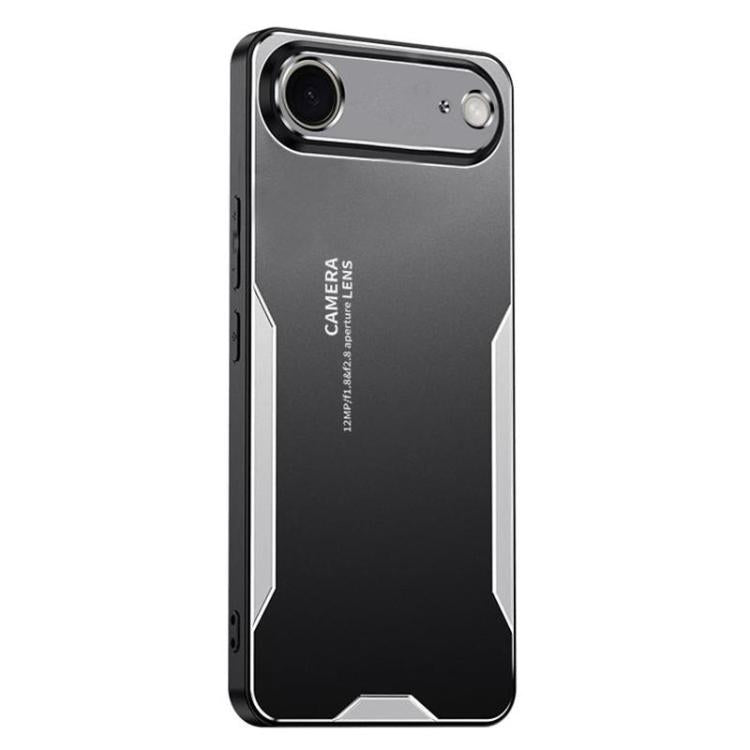 For iPhone Air Blade Series TPU Hybrid Metal Phone Case(Silver) - iPhone Air Cases by buy2fix | Online Shopping UK | buy2fix