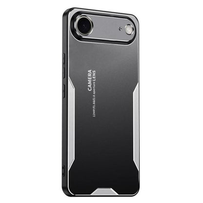 For iPhone Air Blade Series TPU Hybrid Metal Phone Case(Silver) - iPhone Air Cases by buy2fix | Online Shopping UK | buy2fix