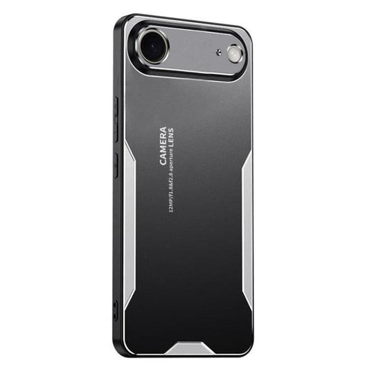 For iPhone Air Blade Series TPU Hybrid Metal Phone Case(Silver) - iPhone Air Cases by buy2fix | Online Shopping UK | buy2fix