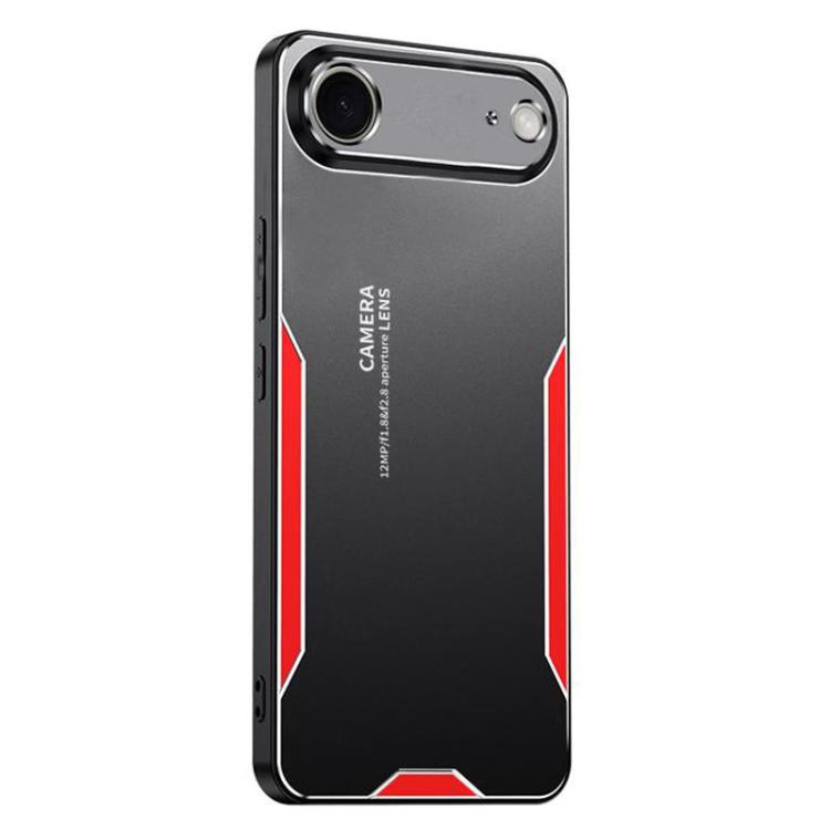 For iPhone Air Blade Series TPU Hybrid Metal Phone Case(Red) - iPhone Air Cases by buy2fix | Online Shopping UK | buy2fix