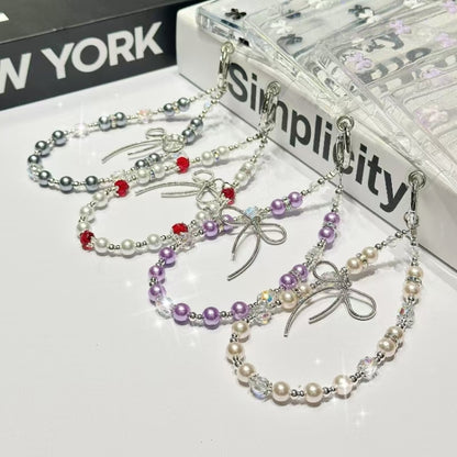 For Samsung Galaxy S25+ 5G Little Fresh Bow Bracelet Chain TPU Phone Case(Purple) by buy2fix