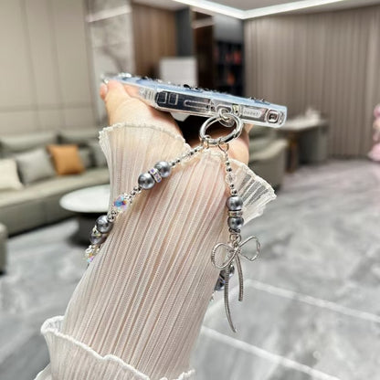 For Samsung Galaxy S25+ 5G Little Fresh Bow Bracelet Chain TPU Phone Case(Pink) by buy2fix