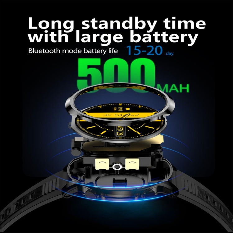 EX100 1.95 inch Color Screen Smart Watch, Support Bluetooth Call / Health Monitoring(Black) by buy2fix