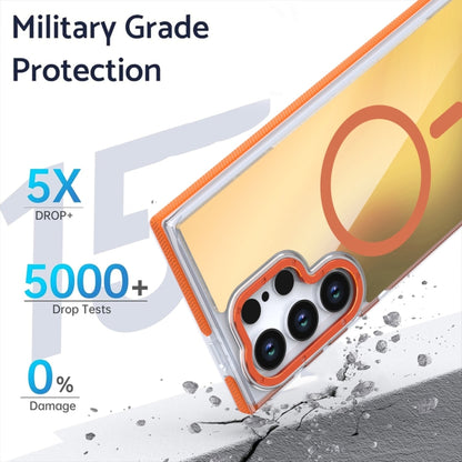 For Samsung Galaxy S25+ 5G Dual-Color Gradient Discolor MagSafe Phone Case(White) by buy2fix