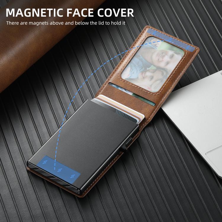 For Google Pixel 10 Pro Suteni H19 Oil Wax 2-in-1 MagSafe Removable Card Box Back Phone Case(Brown) - Google Cases by Suteni | Online Shopping UK | buy2fix