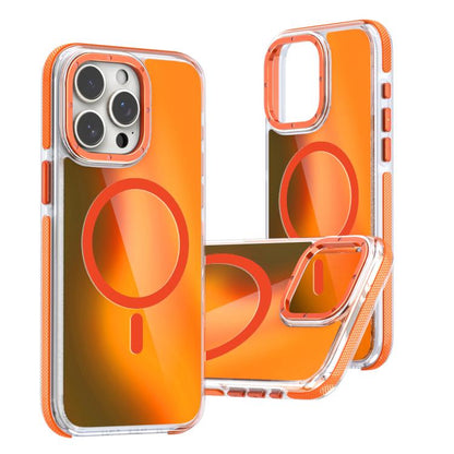 For iPhone 17 Dual-Color Gradient Discolor MagSafe Phone Case(Orange) - iPhone 17 Cases by buy2fix | Online Shopping UK | buy2fix