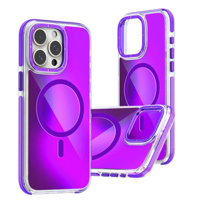 For iPhone Air Dual-Color Gradient Discolor MagSafe Phone Case(Purple) - iPhone Air Cases by buy2fix | Online Shopping UK | buy2fix