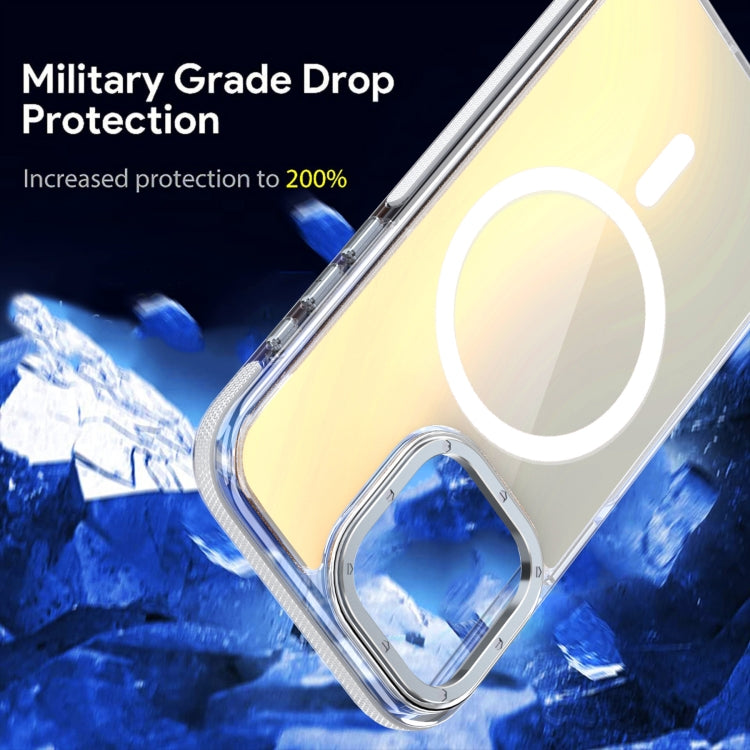 For iPhone 17 Pro Max Dual-Color Gradient Discolor MagSafe Phone Case(White) - iPhone 17 Pro Max Cases by buy2fix | Online Shopping UK | buy2fix