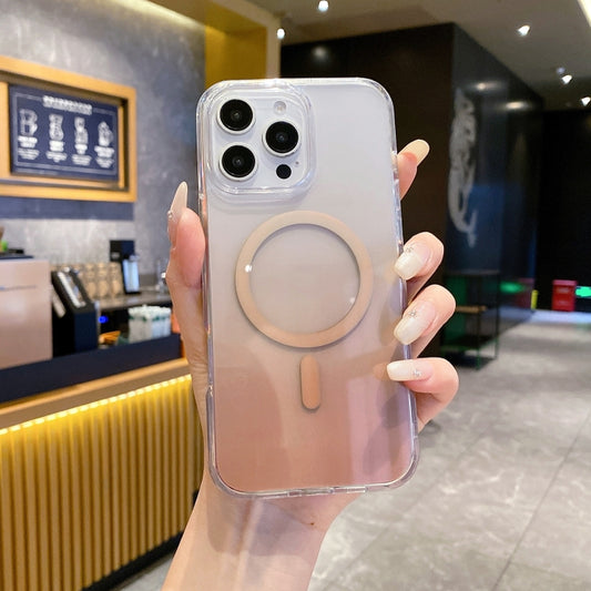 For iPhone 16 Pro Max Gradient Transparent PC MagSafe Phone Case(Gradient Brown) - iPhone 16 Pro Max Cases by buy2fix | Online Shopping UK | buy2fix