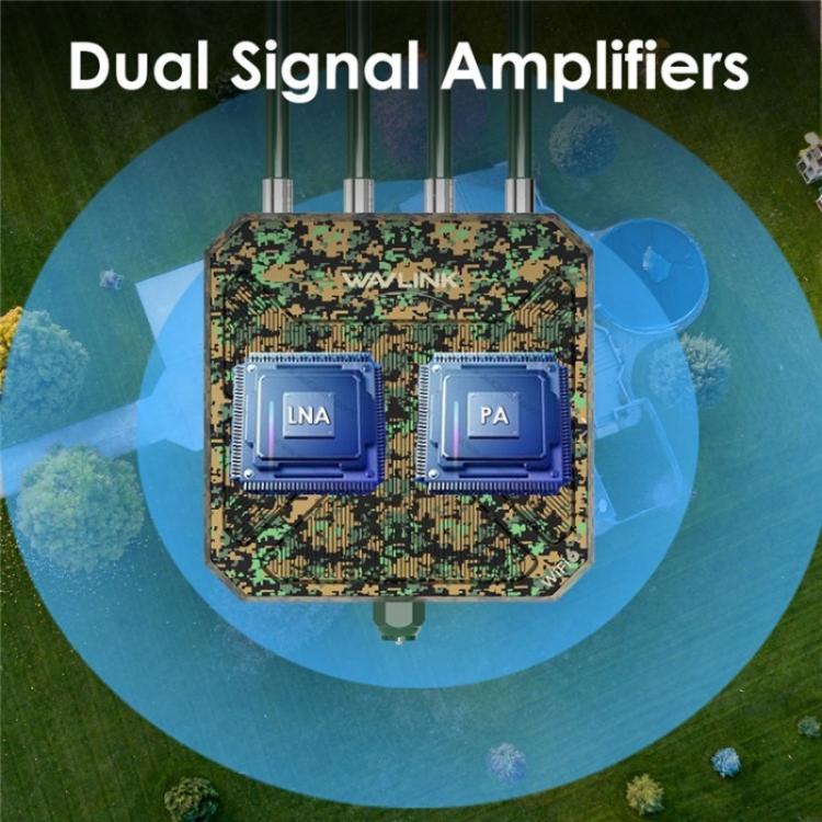 WAVLINK WN573HX3 WiFi 6 Extender Outdoor AX3000 Dual Band  Courtyard RV Wireless Router, Plug:EU Plug - Wireless Routers by WAVLINK | Online Shopping UK | buy2fix